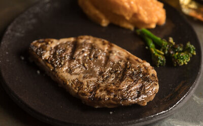 The ribeye cultured meat steak developed by Aleph Farms (Aleph Farms and Technion Israel Institute of Technology)